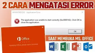 How to solve The application was unable to start correctly 0xc0000142 when opening Office