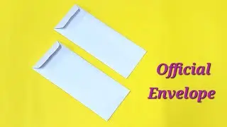 Official Envelope making with A4 Paper, Formal Envelope, Easy,
