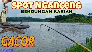 Spot Mancing Kampung Tenggelam BENDUNGAN KARIAN || Memang Surganya Ikan Gabus