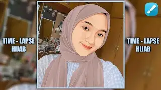 VECTOR ART @fannykh.ap || Time - Lapse hijab #infinitedesign #vectorart #timelapseart