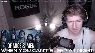 Chris REACTS to Of Mice & Men - When You Can't Sleep At Night