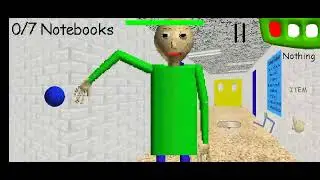 Playing baldis basics on mobile. (No audio)