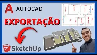 COMO EXPORTAR DO AUTOCAD PARA O SKETCHUP (Arquivo DWg) 📐🏠🏭 ‹ LR ARQUITETURA ›