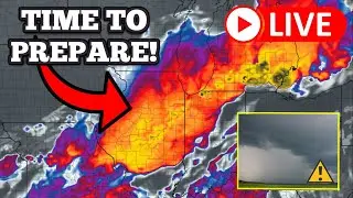 🔴LIVE - Severe Weather Outbreak Coverage! | Extreme Damaging Winds, Hail, Isolated Tornadoes