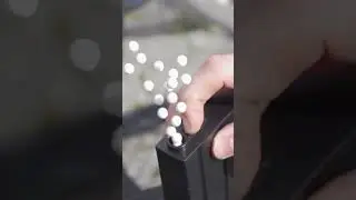 BB's floating away in 2,000 FPS!  |  #airsoft #slowmotion #shorts