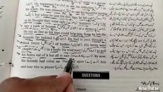 A Foolish Stag : Comprehension Passage 9th Class , Solved Comprehension Exercise 3 for 9th Class
