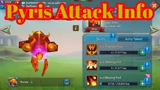 Lords Mobile Info |How To Get Skillstone | Pyris Attack |F2P|Lords Mobile Gameplay