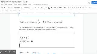 Equations with Rational Numbers - Google Docs