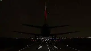 (MSFS) Fenix A320 Night Landing in Madrid, Spain [LEMD]