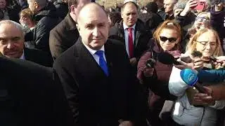Брифинг на Румен Радев в Устина  по случай Деня на лозаря и св. Трифон Зарезан