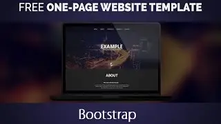 Bootstrap One Page Website - Responsive Web Design With Twitter Bootstrap & Less