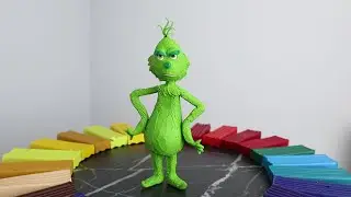 I made Grinch from plasticine.