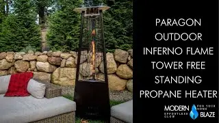 🔥 Elevate Your Outdoor Space with Paragon Outdoor Inferno Flame Tower Heater! 🔥