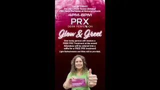 PRX Derm Perfexion In-house event at Metamorphosis- Live