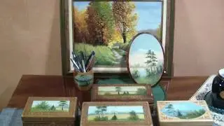 Деревянные шкатулки времен СССР