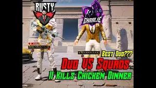#pubgmobile 11 Kills Chicken Dinner | DUO VS SQUADS VOICE OVER GAMEPLAY | GameLabEsports | RGL |