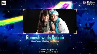Edius Pro 8 9 10 Wedding Fashion Title Project l Tamil Wedding Title l Tamil Pack I