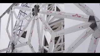 Необычный ажурный фасад из алюминиевых композитных панелей Алюминстрой