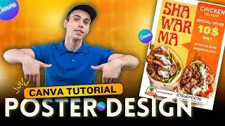 Food Poster Design Canva | Canva Tutorial | Digital Growth