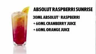 How to: ABSOLUT Raspberri Sunrise