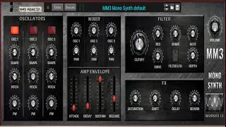 Reason Studios 12 Combinator: MM3 Mono Synth