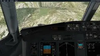 Xplane 11 landing 737 at Lukla Airport