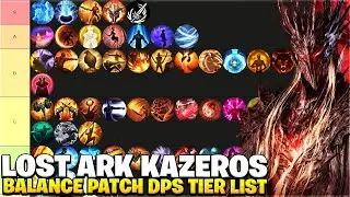 Lost Ark Top 52 DPS Class Tier List | November Kazeros Patch