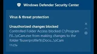 How to solve Unauthorized changes blocked on Window 10 Pro