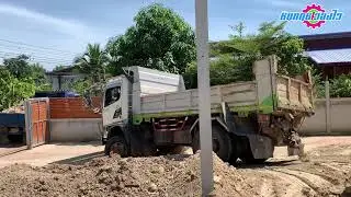 รถบรรทุกหกล้อดั้มดิน #dumptruck #truck