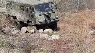 Испытываем Лапочку на камушках