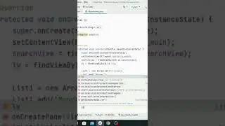 SearchView in Android Studio 