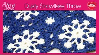 Crochet Dusty Snowflake Afghan