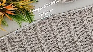 Zarif Ve Kolay Yelek, Şal, Bluz İçin Örgü Modeli #knitting