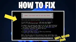 Fix ERROR : BIOS/LEGACY BOOT OF UEFI-ONLY MEDIA | How To fix Error Bios Legacy Boot Of UEFI - 𝐑𝐔𝐅𝐔𝐒