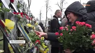 В Киеве прошел Молебен почтения памяти героев Небесной Сотни