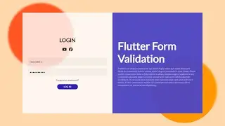 Make Login Form Validation with Provider in Flutter Web #1 UI