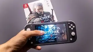 WITCHER 3 Complete Edition HANDHELD gameplay on Nintendo Switch Lite 2019