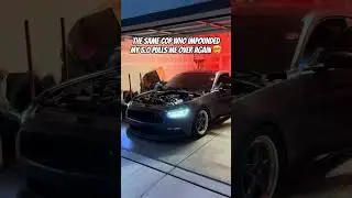 Same Cop Who Impounded my 5.0 Pulls me Over Again... #police #mustang