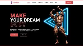 Gym website using HTML and CSS