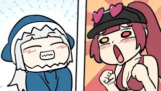 Gura say something crazy to marine...!? #umisea | hololive animation