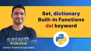 Python Class-36 : Python Set, Dictionary Functions and del keyword