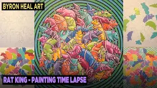 Acrylic Painting Time Lapse - Rat King