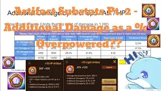 Summoner's War: Artifacts Guide Pt. 2 - Additional Damage Substat. How OP is it? In-depth Look!