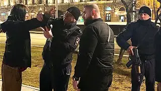 ЛЕВ ПРОТИВ - ПЬЯНЫЙ НЕАДЕКВАТ С НОЖОМ В ПАРКЕ  (28.03.25)