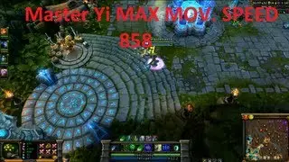 League of Legends Master Yi max movement speed (858)