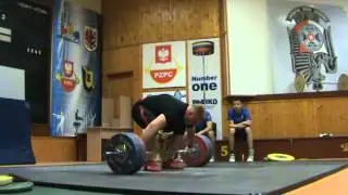 Bartosz Łoziński rwanie 155 kg