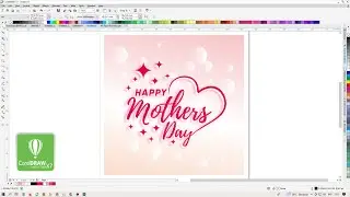 Creative Lettering Design Mothers Day Background | Coreldraw Tutorial #arex_id #mothersday #letters
