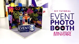 Colorfull Graffiti Photo Booth Miniature DIY for event