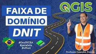 Faixa de domínio do DNIT no QGIS