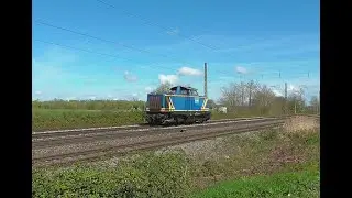 Rheintalbahn : Bahnverkehr bei Friesenheim - März 2024